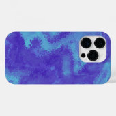 Coques Case-Mate iPhone Diffusion Abstraite bleu violet (Verso (horizontal))