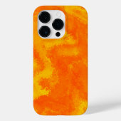 Coques Case-Mate iPhone Diffusion Abstraite orange jaune (Verso)