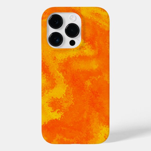Coques Case-Mate iPhone Diffusion Abstraite orange jaune (Verso)