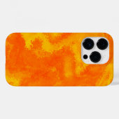 Coques Case-Mate iPhone Diffusion Abstraite orange jaune (Verso (horizontal))