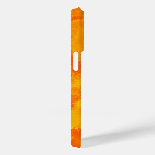 Coques Case-Mate iPhone Diffusion Abstraite orange jaune (Verso / Droite)