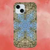 Coques Case-Mate iPhone Digital Mandala jaune et bleu