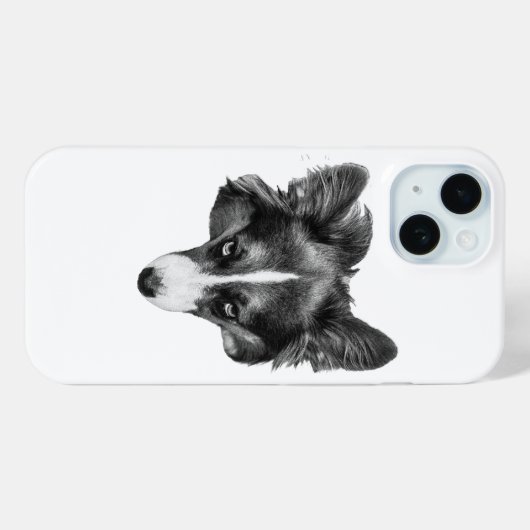 Coques Case-Mate iPhone dimshade corgi face (Verso (horizontal))