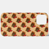 Coques Case-Mate iPhone Dinde de dessin animé mignonne (Verso (horizontal))