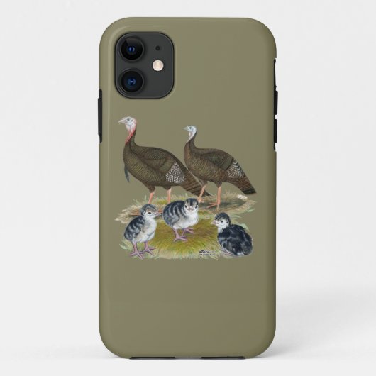 Coques Case-Mate iPhone Dindes Famille Sauvage de l'Est (Dos)