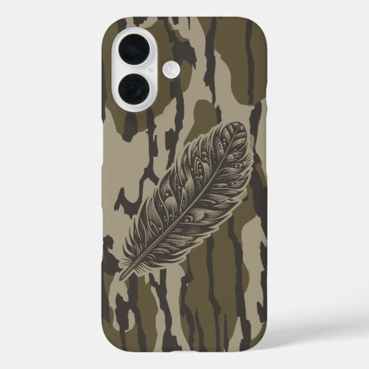 Coques Case-Mate iPhone Dindon Plume Fonds Camo Forêt (Verso)