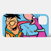 Coques Case-Mate iPhone Dino Licking Fred Flintstone (Verso (horizontal))