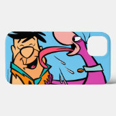 Coques Case-Mate iPhone Dino Licking Fred Flintstone (Verso (horizontal))