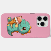Coques Case-Mate iPhone Dino mignonne de glace mangeur (Verso (horizontal))