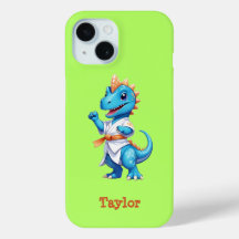 Dinosaure karaté bleu