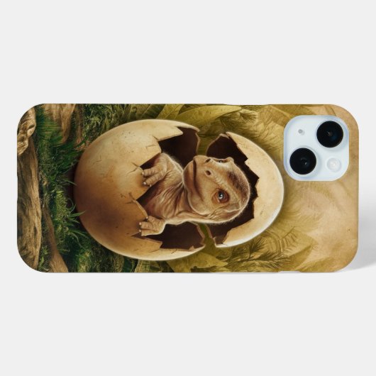 Coques Case-Mate iPhone Dinosaure nouveau-né (Verso (horizontal))