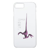 Coques Case-Mate iPhone Dinosaure rose Rawr (Dos)