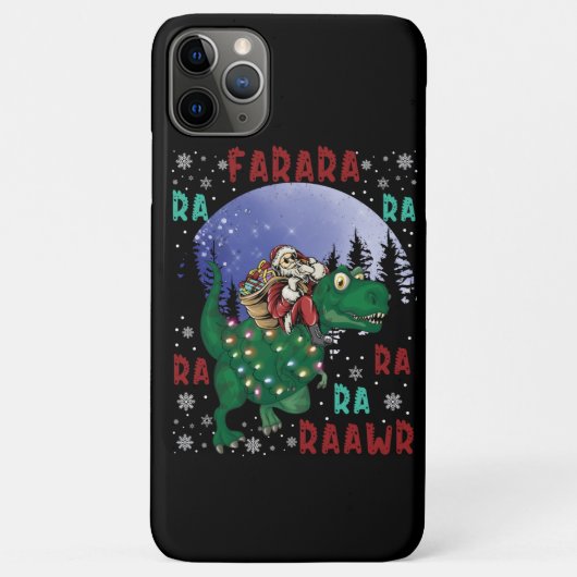 Coques Case-Mate iPhone Dinosaure Santa Claus (Dos)