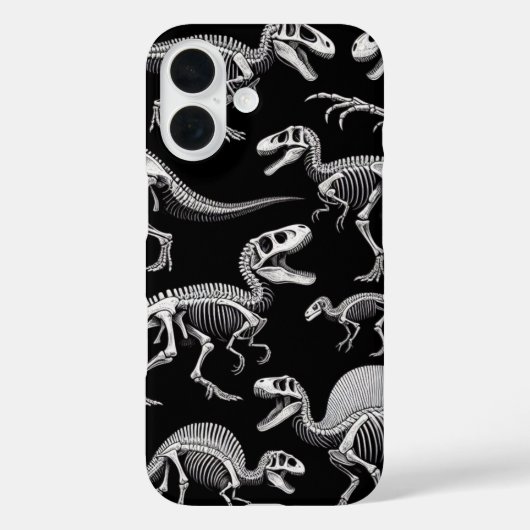 Coques Case-Mate iPhone Dinosaure Skeletons Fossiles Bons Blancs (Verso)