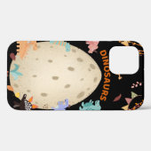 Coques Case-Mate iPhone Dinosaures d'aquarelle adorable avec gros Oeuf Din (Verso (horizontal))