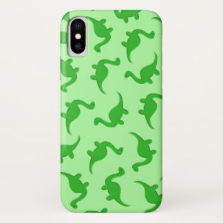 Case-Mate iPhone Case Dinosaures sur pâle - caisse verte de téléphone