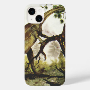 Coque Pour iPhone 14 Dinosaures Vintage, Plateosaurus Paissant sur des