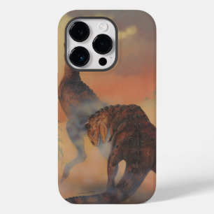 Coques Pour iPhone Dinosaures vintages, Carnotaurus rugissant dans la
