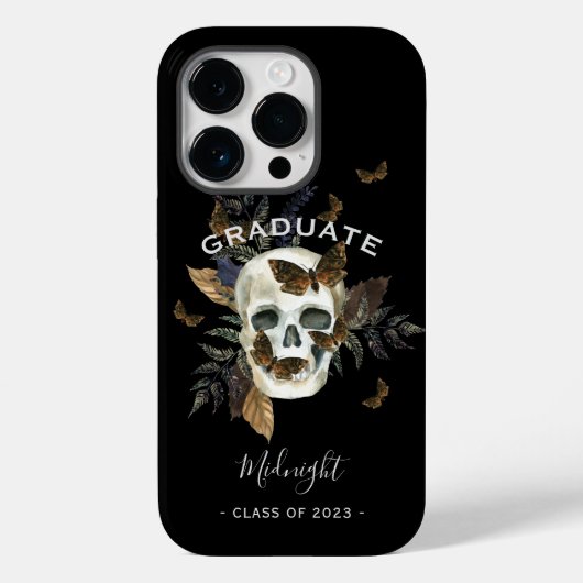 Coques Case-Mate iPhone Diplôme de crâne gothique (Verso)