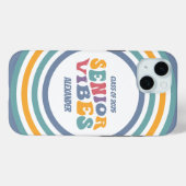 Coques Case-Mate iPhone Diplômé de la promotion 2026 Senior Vibes (Verso (horizontal))