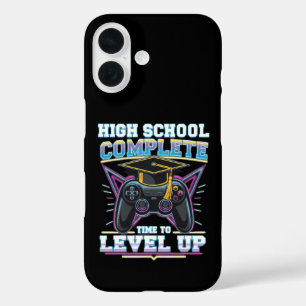 Coques iPhone 16 Diplômé de Lycée Joueur de Jeux Vidéo