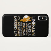 Coques Case-Mate iPhone Diplôme universitaire de difficulté de monteur de (Dos (Horizontal))