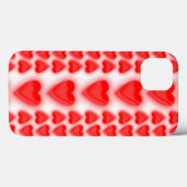 Coques Case-Mate iPhone Direction alternative Coeurs rouges (Verso (horizontal))