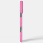 Coques Case-Mate iPhone Disco Ball Hot rose jaune Personnalisé Monogramme (Verso / Droite)