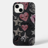 Coques Case-Mate iPhone Disco Hearts Protective Phone Case – Chic Glam Sty (Verso)
