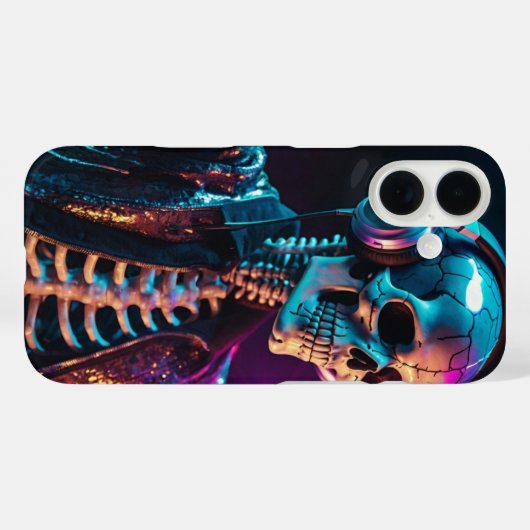 Coques Case-Mate iPhone Disco Skeleton (Verso (horizontal))