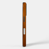 Coques Case-Mate iPhone Disque d'or brossé sur bois d'ambre (Verso / Droite)