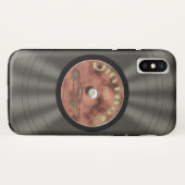 Coques Case-Mate iPhone Disque vinyle de vieille école (Dos (Horizontal))