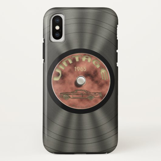 Coques Case-Mate iPhone Disque vinyle de vieille école (Dos)
