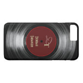 Coques Case-Mate iPhone disque vinyle musique personnalisée (Dos (Horizontal))