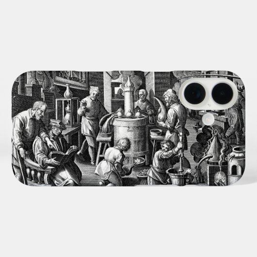 Coques Case-Mate iPhone Distillation dans un laboratoire d'alchimie (Verso (horizontal))