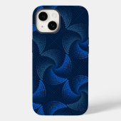 Coques Case-Mate iPhone Distorsion motif Twist DBlue BG (Verso)