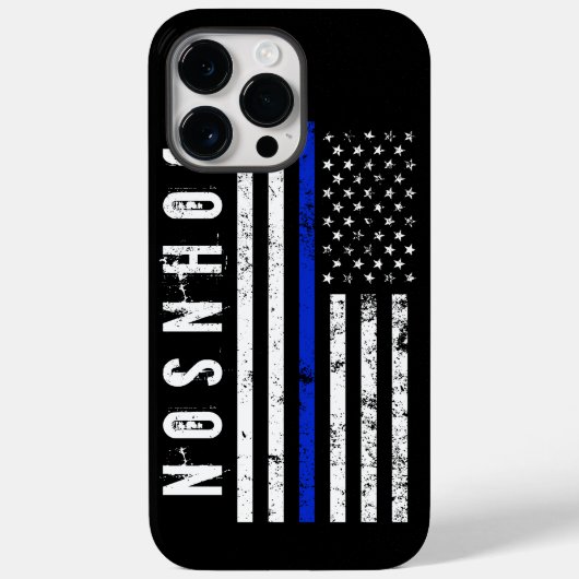 Coques Case-Mate iPhone Distressed Police Style américain Drapeau Personna (Verso)