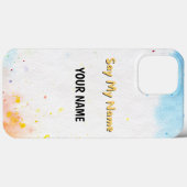 Coques Case-Mate iPhone Dites mon nom (Verso (horizontal))