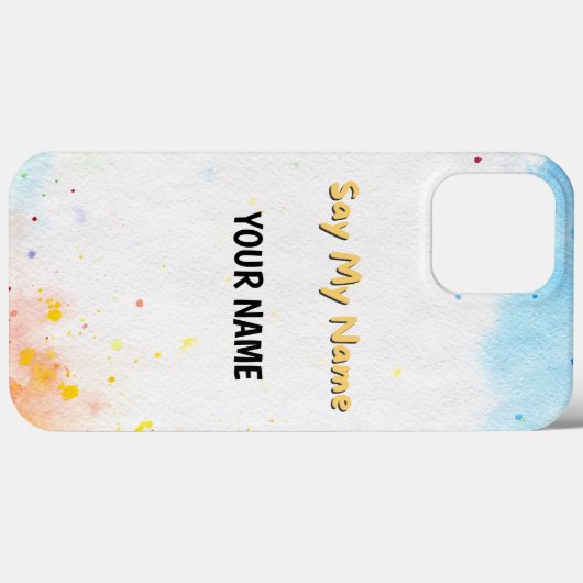 Coques Case-Mate iPhone Dites mon nom (Verso (horizontal))