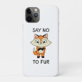 Coques Case-Mate iPhone Dites non à Fur - Triste Fox (Dos)