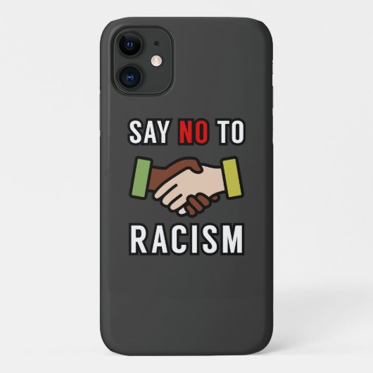 Coques Case-Mate iPhone Dites Non Au Racisme (Dos)