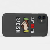 Coques Case-Mate iPhone Dites Non Au Racisme (Dos (Horizontal))