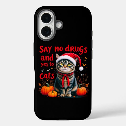 Coques Case-Mate iPhone Dites non aux drogues et oui aux chats (Verso)