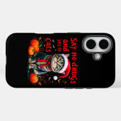 Coques Case-Mate iPhone Dites non aux drogues et oui aux chats (Verso (horizontal))