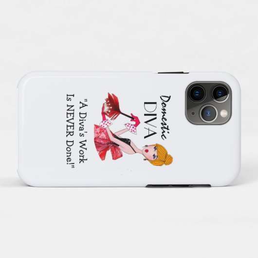 Coques Case-Mate iPhone "Diva domestique"  (Dos (Horizontal))