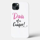 Coques Case-Mate iPhone "Diva d'un campeur !" (Verso)