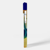 COQUES Case-Mate iPhone DIVA EN BLEU, MONOGRAMME DE MODE BEAUTÉ (Verso / Gauche)