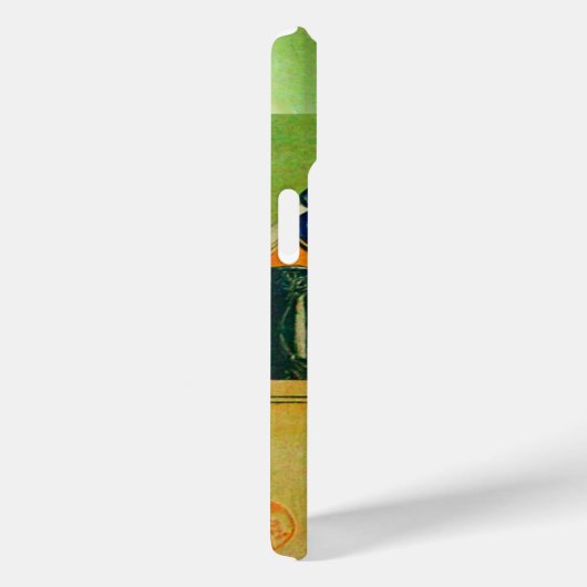 COQUES Case-Mate iPhone DIVA EN BLEU, MONOGRAMME DE MODE BEAUTÉ (Verso / Droite)