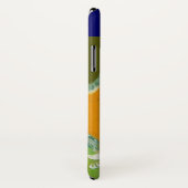 COQUES Case-Mate iPhone DIVA EN BLEU, MONOGRAMME DE MODE BEAUTÉ (Dos/Droite)