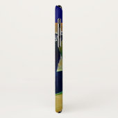 COQUES Case-Mate iPhone DIVA EN BLEU, MONOGRAMME DE MODE BEAUTÉ (Dos/Gauche)